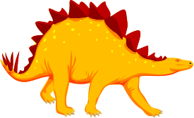 A stegosaurus