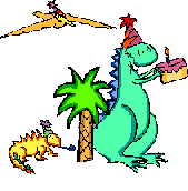 A dinosaur birthday party