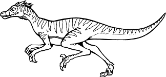 A velociraptor running