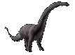An animated brontosaurus